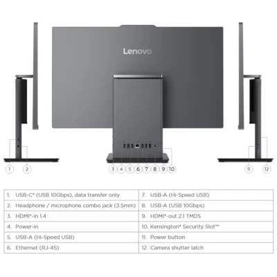 آل این وان لنوو 27 اینچی مدل ThinkCentre neo 50a Gen 5 i7 13620H 24GB 1TB
