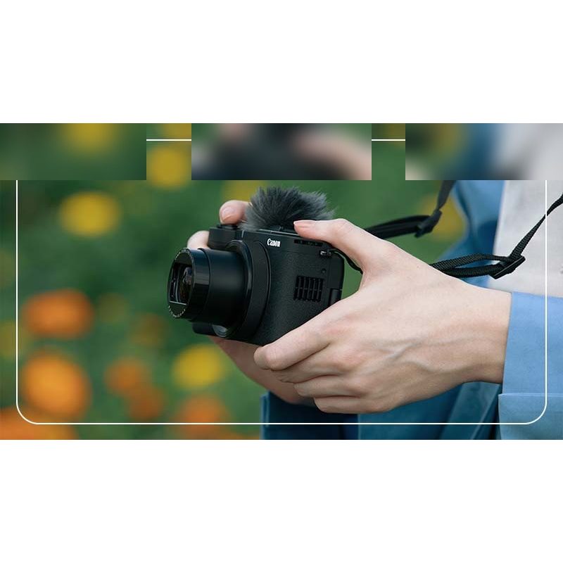 طراحی ارگونومیک و کنترل آسان دوربین Canon PowerShot V1