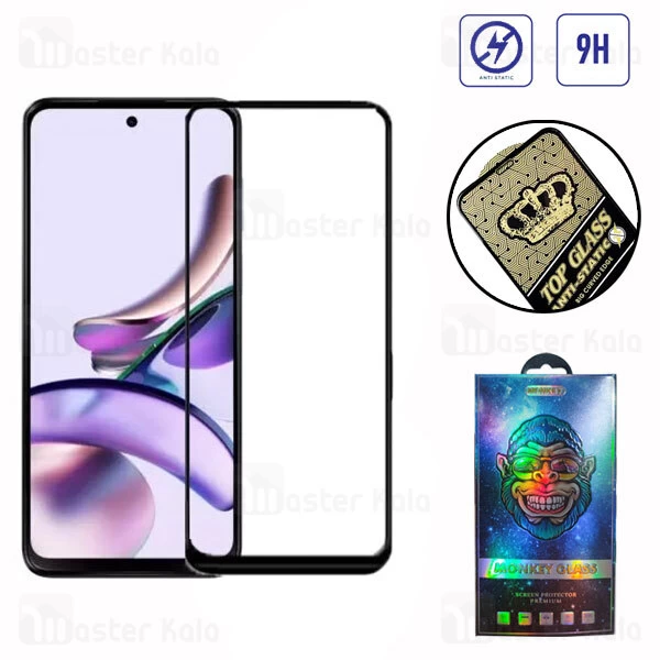 M144096BLACK-1 گلس تمام صفحه تمام چسب موتورولا Motorola Moto G13 Top Glass Anti Static Glass - تصویر 1