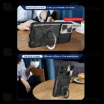 قاب ضد ضربه مگنتی Realme C53 Magnetic Support Case دارای محافظ دوربین - تصویر 4