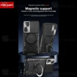 قاب ضد ضربه مگنتی Huawei P60 / P60 Pro Magnetic Support Case دارای محافظ دوربین - تصویر 9