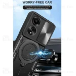 قاب ضد ضربه مگنتی اوپو Oppo A78 4G Magnetic Support Case دارای محافظ دوربین - تصویر 10