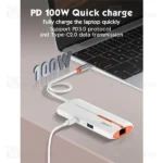 هاب 6 پورت تایپ سی الدینیو LDNIO DS-26U توان 100 وات - تصویر 8