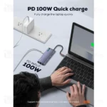 هاب 6 پورت تایپ سی الدینیو LDNIO DS-16U توان 100 وات - تصویر 8