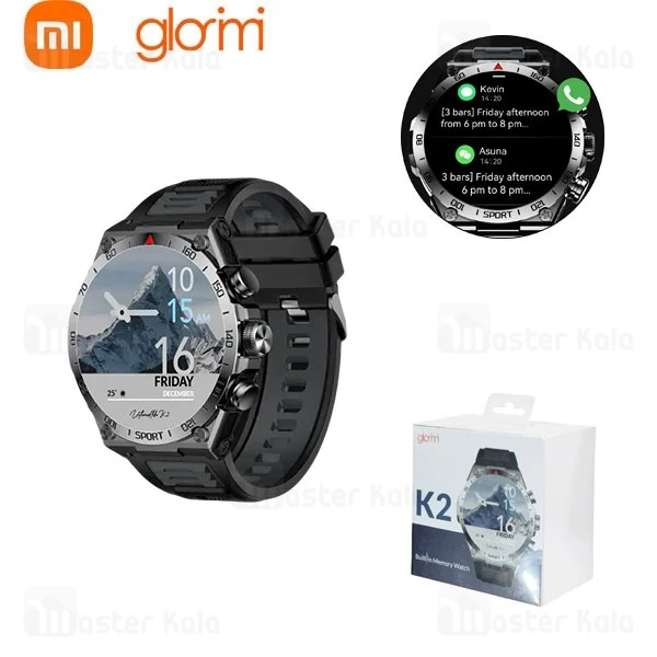 M145254BLACK-1 ساعت هوشمند شیائومی گلوریمی Glorimi K2 - تصویر 1