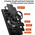 قاب ضد ضربه مگنتی Samsung Galaxy S22 ULTRA Magnetic Multifunctional Case دارای محافظ دوربین - تصویر 8