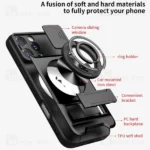 قاب ضد ضربه مگنتی Apple iPhone 16 Pro Max Magnetic Multifunctional Case دارای محافظ دوربین - تصویر 8