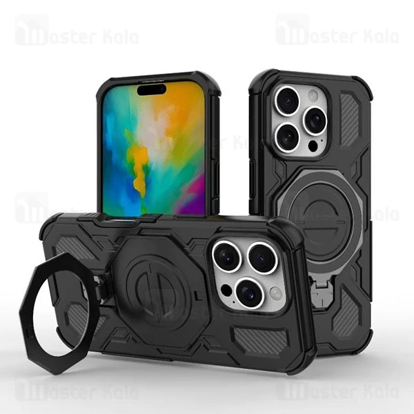 M153216BLACK-1 قاب ضد ضربه مگنتی Apple iPhone 16 Pro Max MK Case - تصویر 1