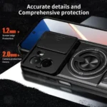 قاب ضد ضربه مگنتی Xiaomi Poco M7 4G Magnetic Multifunctional Case دارای محافظ دوربین - تصویر 5