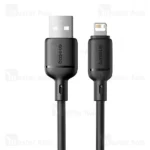 کابل لایتنینگ بیسوس Baseus Silky Series P10377702213 طول 1 متر شدت جریان 2.4 آمپر - تصویر 2