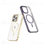 قاب محافظ مگ سیف گرین لاین آیفون Apple iPhone 14 Pro Max Green Lion Delgado Chrome - تصویر 5