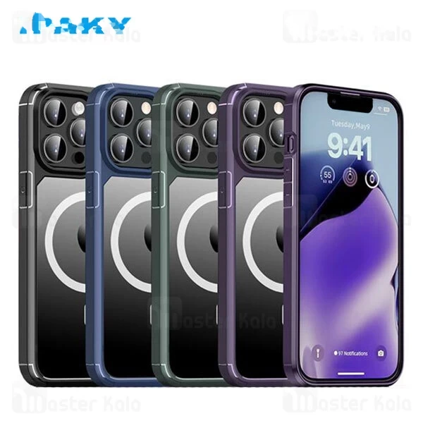 M162244BLUE-1 قاب محافظ مگ سیف آی پکی آیفون Apple iPhone 13 Pro Max iPaky Royal - تصویر 1