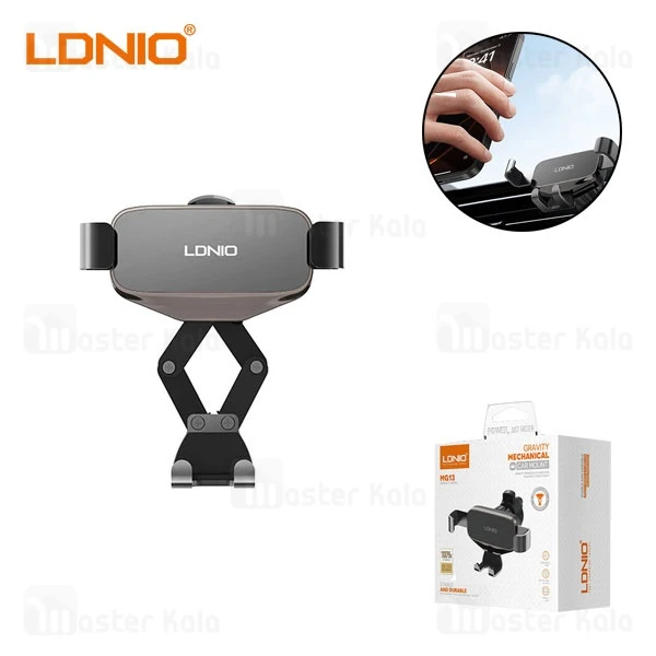 M163042BLACK-1 هولدر دریچه کولری الدینیو LDNIO MG13 Gravity Mechanical Car Mount Holder - تصویر 1