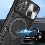 قاب ضد ضربه مگنتی Apple iPhone 15 Pro Magnetic Support Case دارای محافظ دوربین - تصویر 5