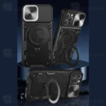 قاب ضد ضربه مگنتی Apple iPhone 15 Pro Magnetic Support Case دارای محافظ دوربین - تصویر 8