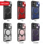 قاب ضد ضربه مگنتی OnePlus Nord N30 Magnetic Support Case دارای محافظ دوربین - تصویر 2
