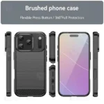 قاب فیبر کربنی آیفون Apple iPhone 17 Pro Rugged Armor Fiber Carbon - تصویر 3