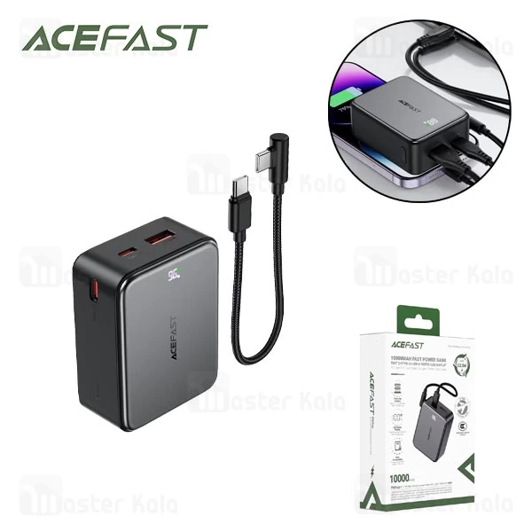 M173932BLACK-1 پاوربانک 10000 ایس فست ACEFAST M28 توان 22.5 وات - تصویر 1