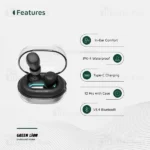 هندزفری بلوتوث گرین لاین Green Lion Denver GNDNVRTWSBK - تصویر 8