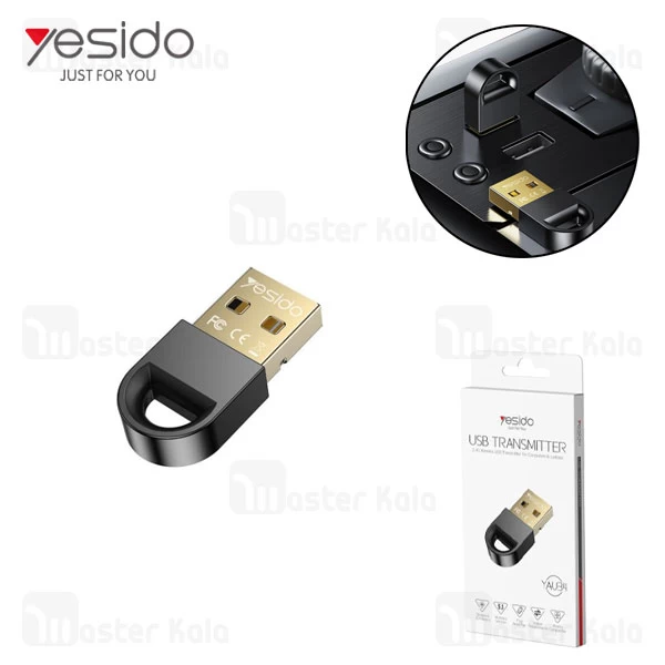 M174274BLACK-1 دانگل بلوتوث USB یسیدو Yesido YAU34 - تصویر 1
