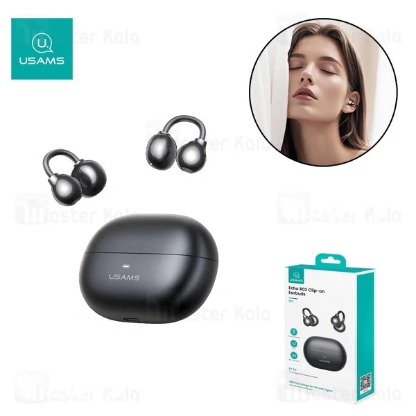 M174440BLACK-1 هندزفری بلوتوث یوسمز USAMS R02 - تصویر 1