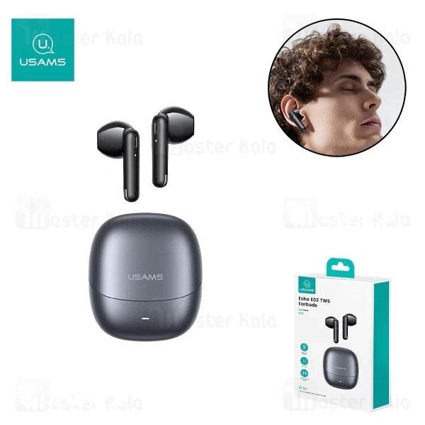 M174441BLACK-1 هندزفری بلوتوث یوسمز USAMS E03 - تصویر 1