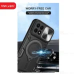 قاب ضد ضربه مگنتی Xiaomi Redmi 10C Magnetic Support Case دارای محافظ دوربین - تصویر 6
