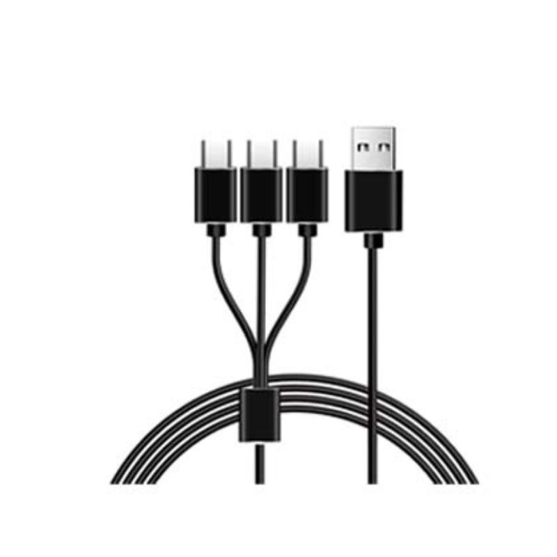 xr:d:DAFuvGF5vso:26,j:5226830652936299679,t:23091809 کابل تایپ سی سه سر کامیکا Comica Type-c Cable - تصویر 1