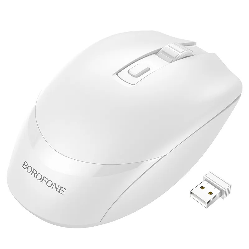 product-23df9be96cf8 ماوس بی سیم بروفون Borofone BG7 Wireless Mouse white - تصویر 1