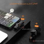 میکروفن یقه ای بی سیم مدل K9 پورت Lightning - تصویر 5