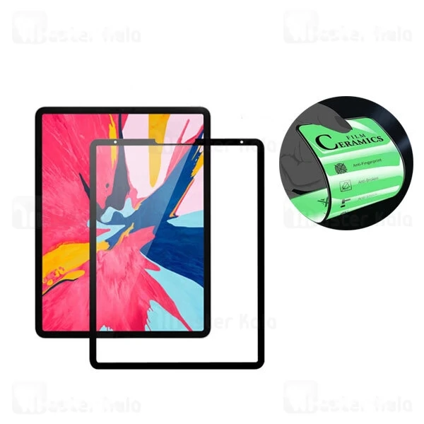 M121933BLACK-1 محافظ صفحه نانو سرامیک تمام صفحه و تمام چسب اپل آیپد Apple iPad Pro 12.9 2018 Glass - تصویر 1