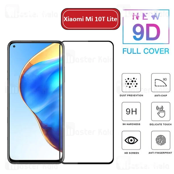 M141863BLACK-1 محافظ صفحه شیشه ای تمام صفحه تمام چسب شیائومی Xiaomi Mi 10T Lite 9D Glass - تصویر 1
