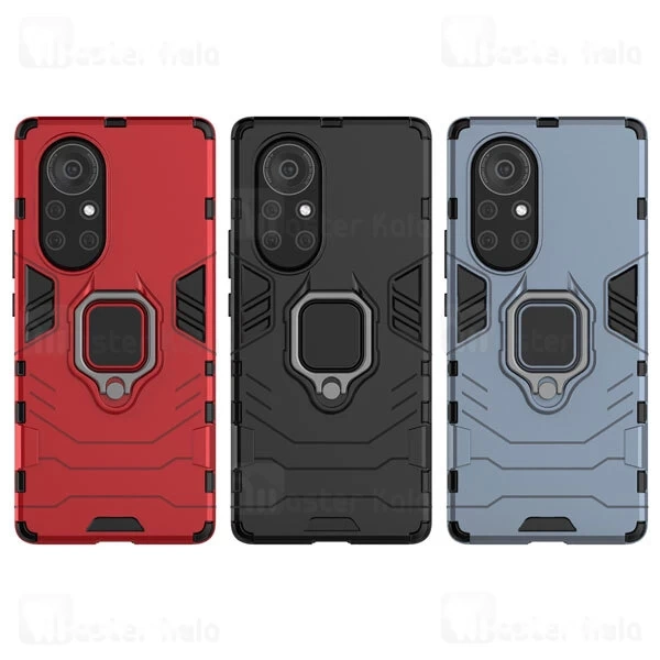 M142413BLACK-1 گارد ضد ضربه انگشتی Huawei Nova 8 Pro 5G Black Panther KEYSION ShockProof Armor Ring - تصویر 1