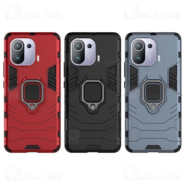 M142418BLACK-1 گارد ضد ضربه انگشتی شیائومی Xiaomi Mi 11 Pro KEYSION ShockProof Armor Ring - تصویر 1