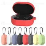 کاور محافظ سیلیکونی هندزفری شیائومی Xiaomi Redmi AirDots 3 Earphone Silicone Case دارای قلاب آویز