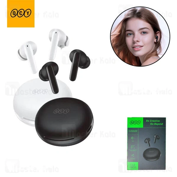 M144018BLACK-1-1 هندزفری بلوتوث کیو سی وای QCY T13 ANC 2 - تصویر 1