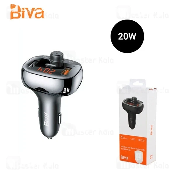 M144231BLACK-1 شارژر فندکی و پخش کننده بلوتوث بیوا Biva BM-01 - تصویر 1