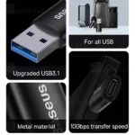 تبدیل OTG یو اس بی به Type-C بیسوس Baseus Ingenuity Series ZJJQ000101 - تصویر 5