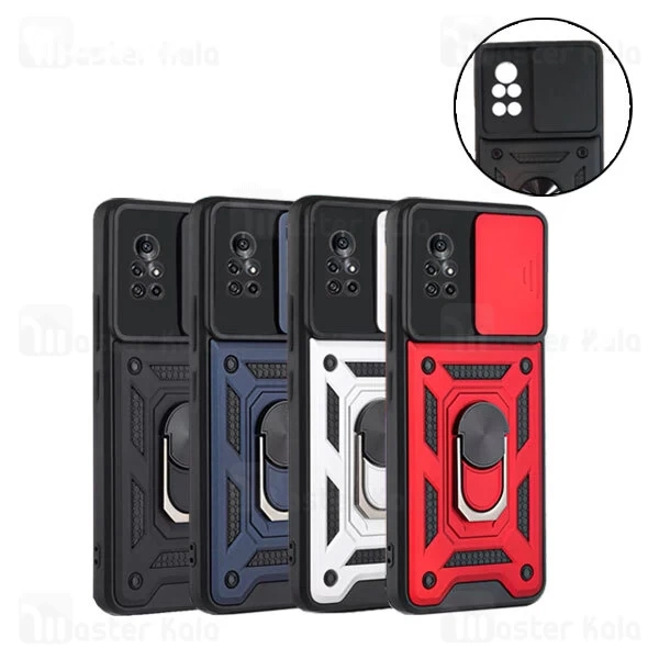 M151419BLACK-1 گارد محافظ ضد ضربه انگشتی هواوی Huawei Nova 8 / Nova 8 5G SHUNIJA Armor Case دارای محافظ دوربین - تصویر 1