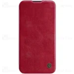 کیف چرمی نیلکین آیفون Apple iPhone 14 Plus Nillkin Qin Pro Leather Case دارای محافظ دوربین - تصویر 4