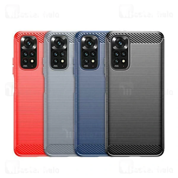 M152051BLACK-1 قاب فیبر کربنی شیائومی Xiaomi Redmi Note 11 Pro Global / 11 Pro 5G Rugged Armor Fiber Carbon - تصویر 1