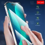 گلس توری دار تمام صفحه تمام چسب آیفون گرین لاین Apple iPhone 14 Plus Green Lion 3D Desert Anti-Dust - تصویر 9