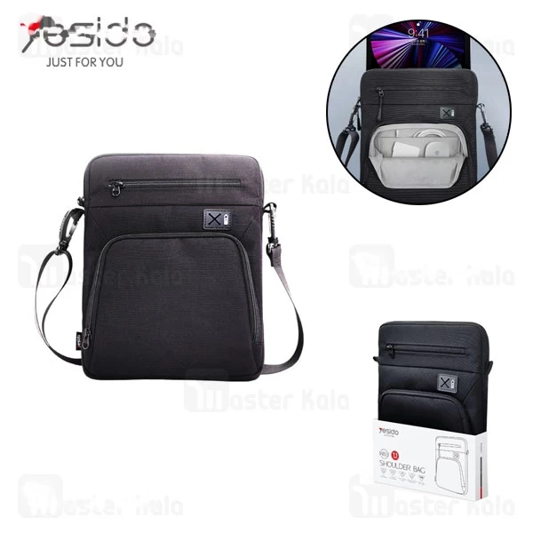M153385GRAYDARK-1-1 کیف دوشی یسیدو Yesido WB31 - تصویر 1