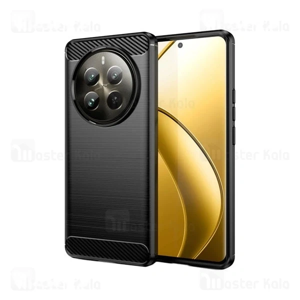 M162566BLACK-1 قاب فیبر کربنی ریلمی Realme 12 Pro 5G Rugged Armor Fiber Carbon - تصویر 1