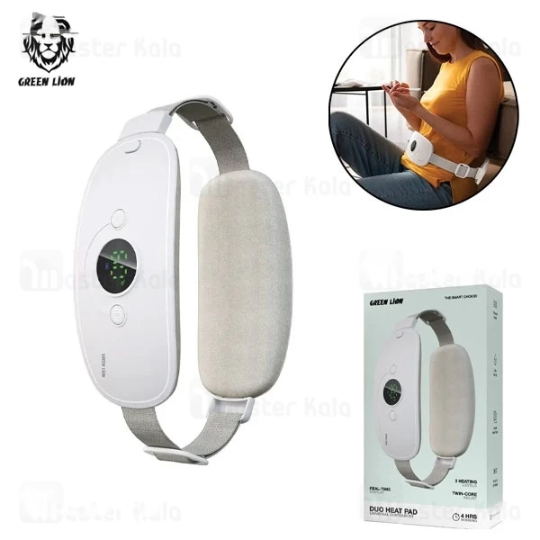 M174107WHITE-1-1 ماساژور حرارتی شکم و کمر گرین لاین Green Lion Duo Heat Pad GNDUOHTPDWH - تصویر 1