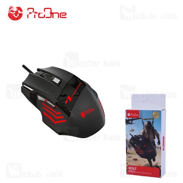 M174353BLACK-1 موس سیمی گیمینگ پرووان Proone Bolt PMG55 - تصویر 1