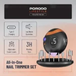 ست ناخن گیر و مانیکور شارژی پرودو Porodo Lifestyle All-In-One PDLFST119BK - تصویر 5
