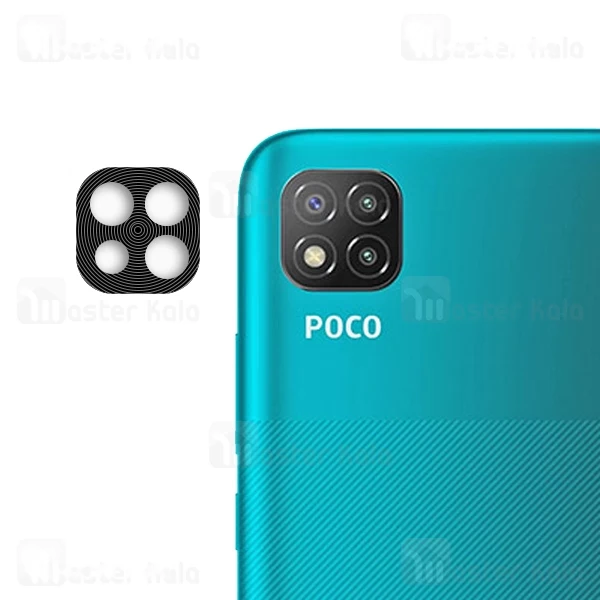 M180840BLACK-1 محافظ لنز فلزی دوربین موبایل شیائومی Xiaomi Poco C3 Metal Lens - تصویر 1