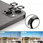 پک 3تایی محافظ لنز فلزی دوربین آیفون Apple iPhone 12 Pro Max Metal Ring Lens Protector - تصویر 3