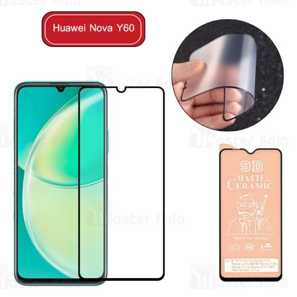 M181462BLACK-1 گلس سرامیکی مات هواوی Huawei Nova Y60 Matte Ceramic Glass - تصویر 1